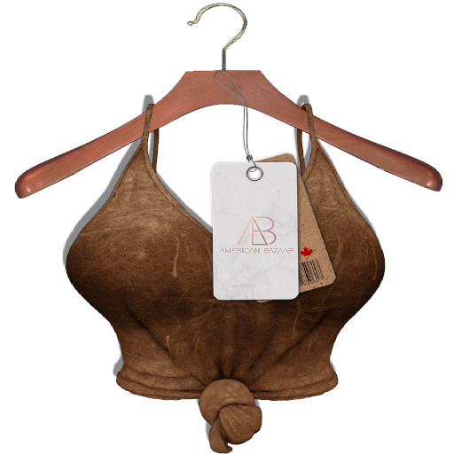 [AB] Suede Top Caramel