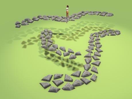 Second Life Marketplace - 1 prim "Rock Pathway Zigzag" kit, any texture ...
