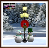 Christmas - Meeting Under The Lamp Of The Post Lamp