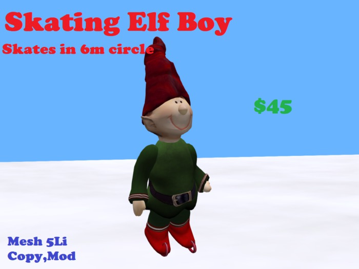 Mesh Skating Boy Elf 6x6 circle CC