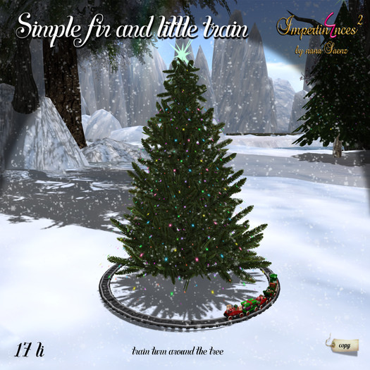 Simple fir with little train