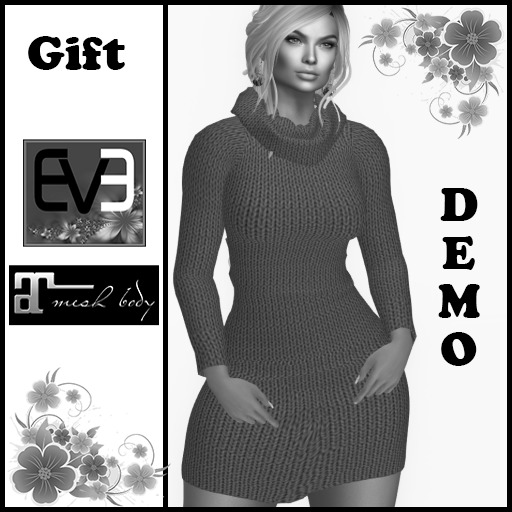Demo Knitted dress   for Maitreya and EVE (Slim and Puply)