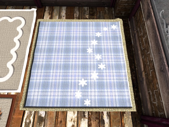 Carpet light blue winter