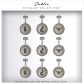 Dahlia - Entomology Wall Art - Cream 