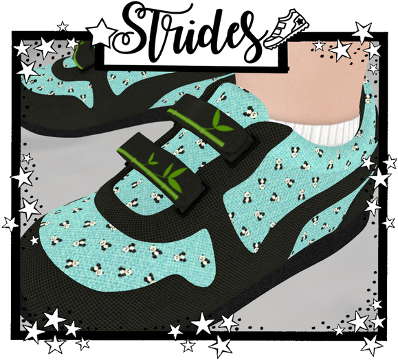 !Strides! Panda Blue Shoes Zooby Av
