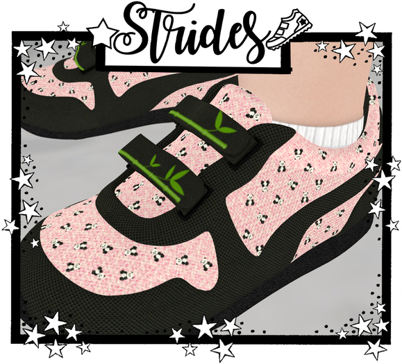 !Strides! Panda Pink Shoes Zooby Av