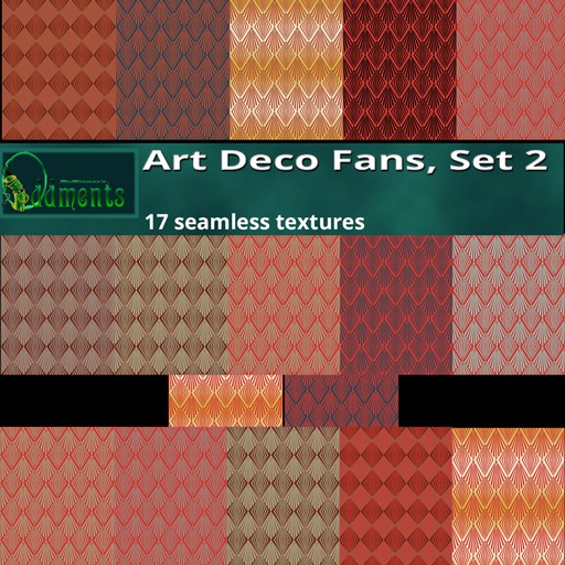 Art Deco fans set 2