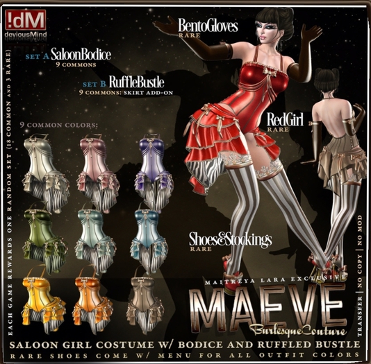 !dM Maeve **RED REDEMPTION GIRL** (LARA BOX #10AB) RARE