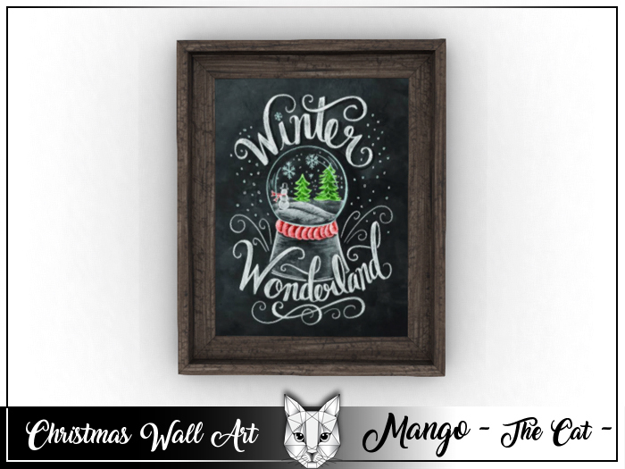 Christmas Decore - Chalk Frame Winter