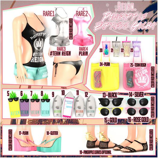 REIGN.- BEACH BUM SHORTIES- MAITREYA (TEAMREIGN)- #3 RARE