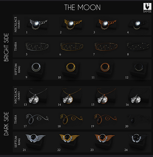 18. :BAMSE: The Moon - Dark Side Tiara (Gold)