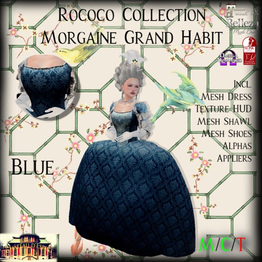 ~CdE~ Rococo Morgaine BLUE Grand Habit