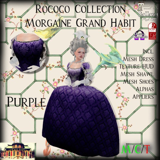 ~CdE~ Rococo Morgaine PURPLE Grand Habit