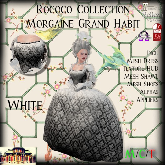 ~CdE~ Rococo Morgaine WHITE Grand Habit