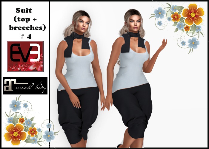 Suit (top + breeches) # 4 for Maitreya and EVE (Slim and Puply)