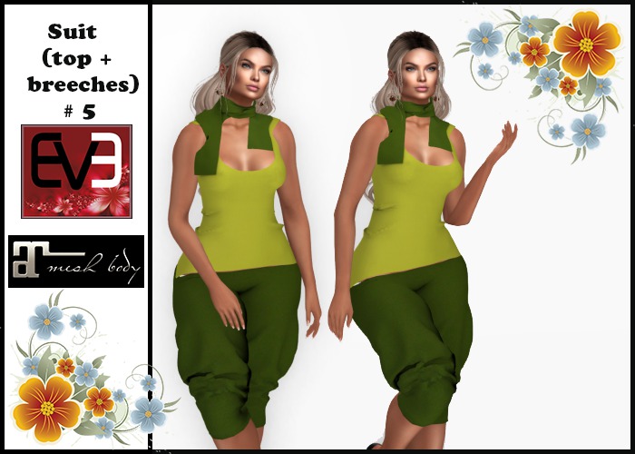 Suit (top + breeches) # 5 for Maitreya and EVE (Slim and Puply)