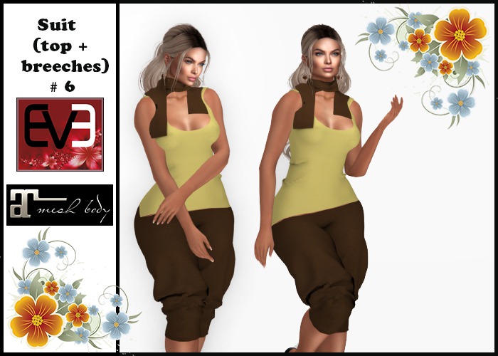 Suit (top + breeches) # 6 for Maitreya and EVE (Slim and Puply)
