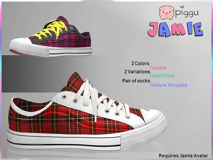 piggu Jamie Shoes - Chux : Plaid