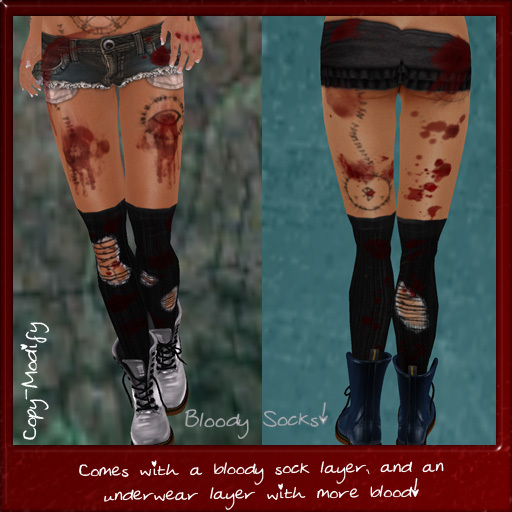 ++ Randomocity ++ Torn White Socks and Bloody Legs