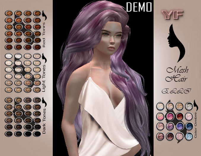 YF-88Colors-Mesh Hair ^ELLI^DEMO