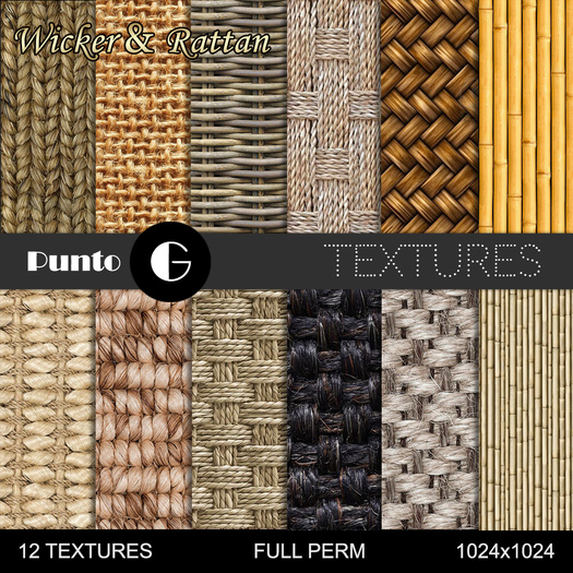 Wicker and Rattan Textures