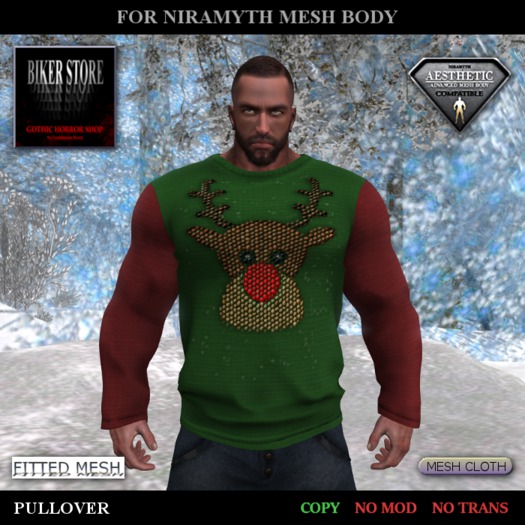 #Aesthetic PULLOVER "REINDEER"