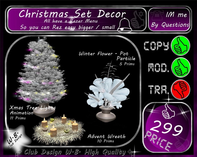 ** Christmas Decor Set **