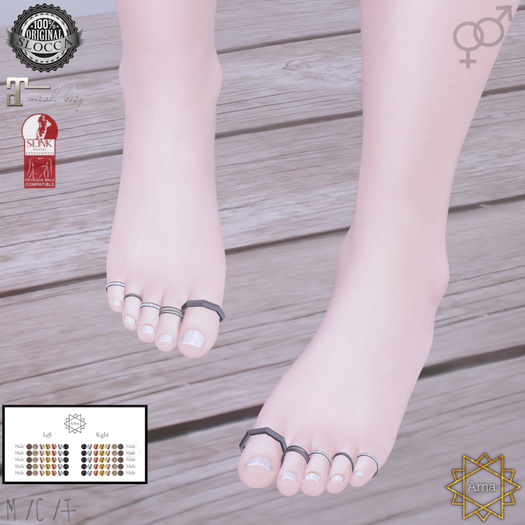 Ama. : Mela Toe Rings