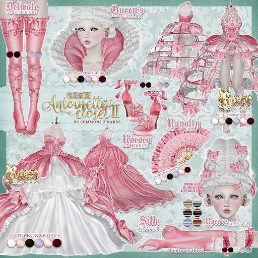 CUREMORE / Antoinette's Closet II / Rococo Heels / Wine