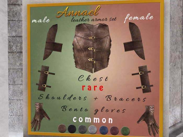 (Stitched) Annael RARE FEMALE Chest Gray