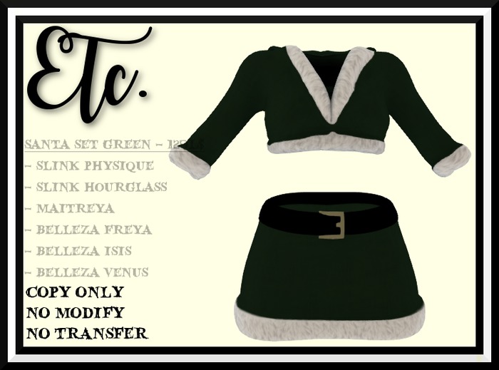 Etc. Santa Set Green