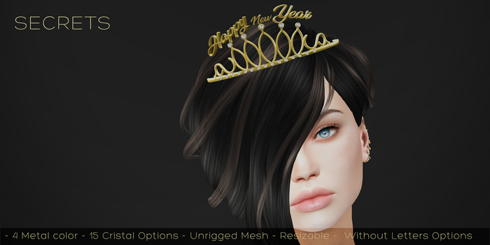 -SECRETS- Happy New Year Tiara - FATPACK - Boxed -