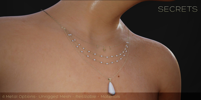 -SECRETS- Pearls Trickle - Rose Gold - Boxed -