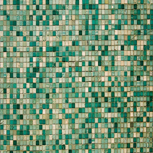 Old Chipped Green Tile Texture