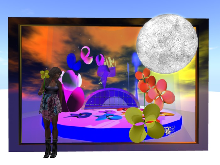 #10 Once In A Blue Moon burs - 8 primsting frame