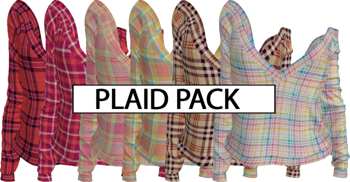 Addams "Frank" Knitted Loose Sweater #PLAID PACK