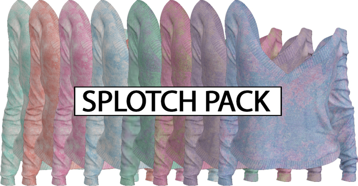 Addams "Frank" Knitted Loose Sweater #SPLOTCH PACK