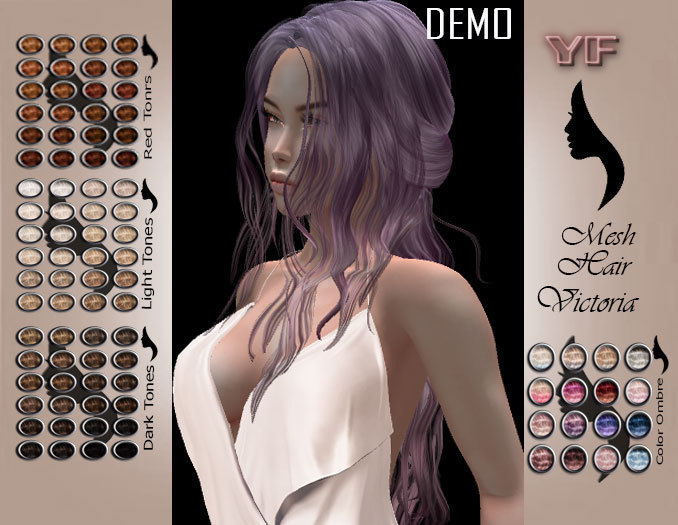 YF-88Colors-Mesh Hair ^Victoria^DEMO