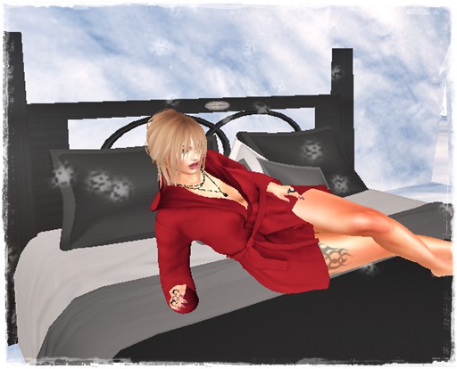 *ENC* Womens Short Robe Red MAITREYA*BELLEZA*SLNK