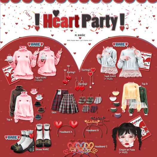 `M.BIRDIE / Heart Party! . topB-1 Maitreya
