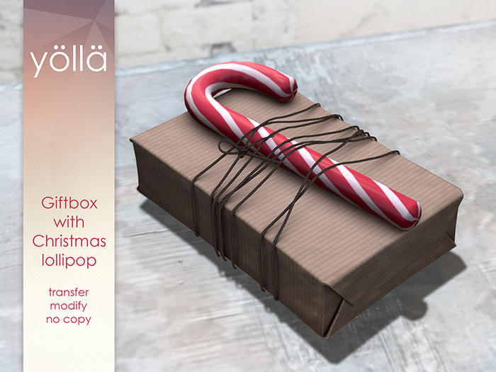 Giftbox with Christmas Lollipop