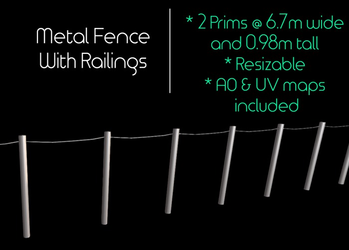 LMF Metal Fence With Railings