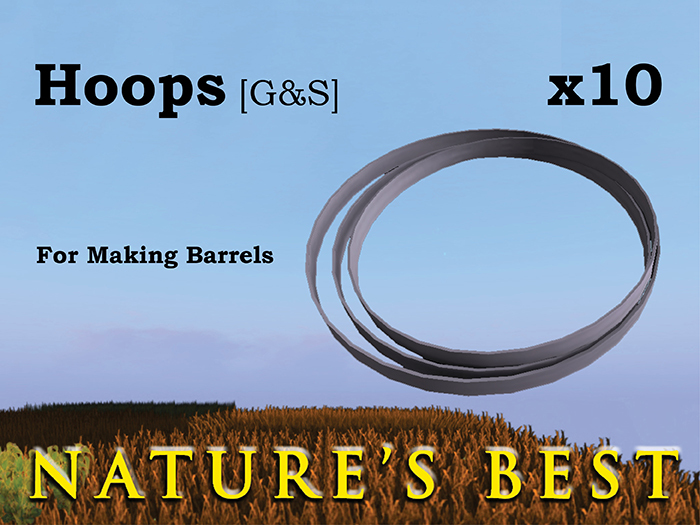 Barrel Hoops x 10  [G&S]