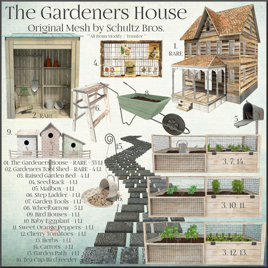 [Schultz Bros.] The Gardeners House Complete Set - C/M