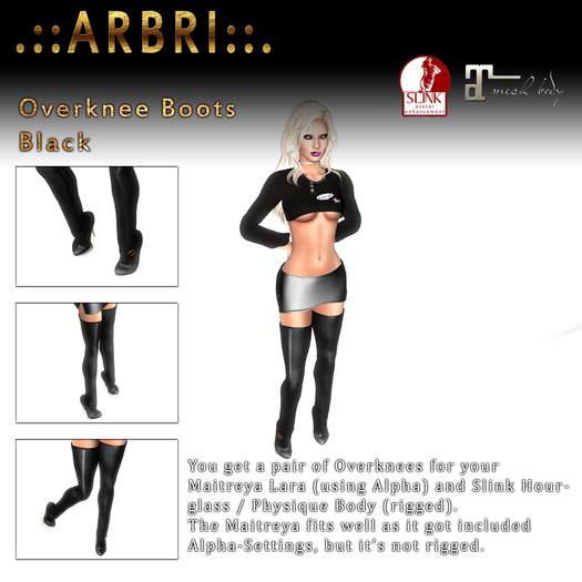 .::Arbri::. Overknees (Black)
