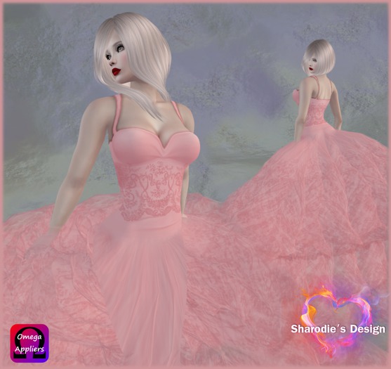 ~*~Shar's Gowns~*~Doris Pink - cloud gown