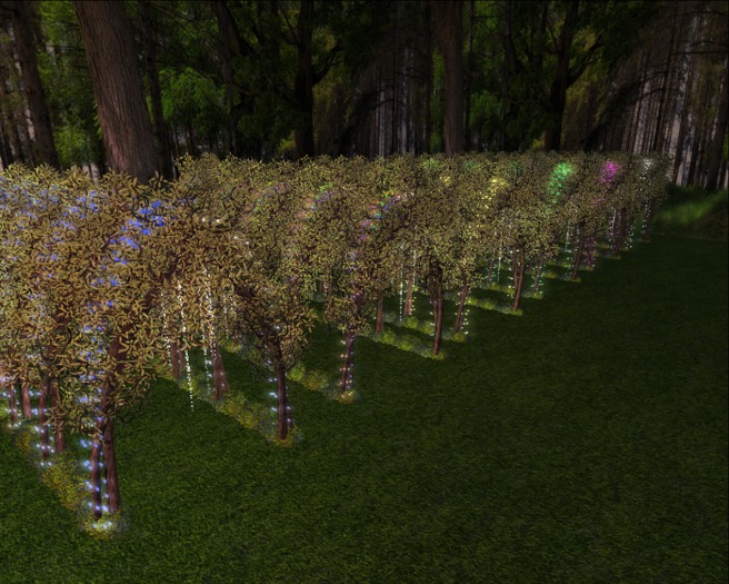 LIghted Tree Arch - Green