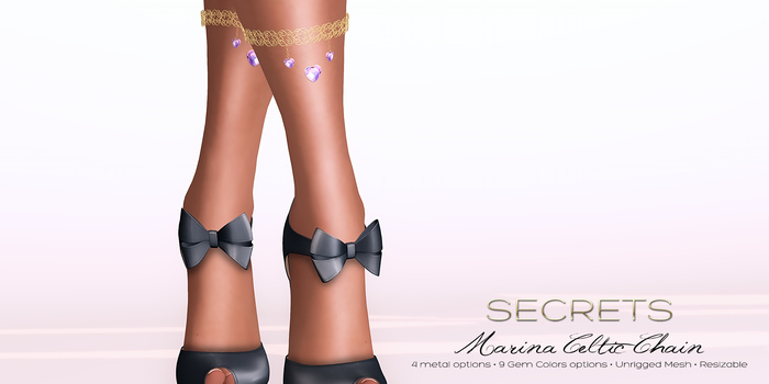 -SECRETS- Marina Celtic Chain - Rose - Boxed -