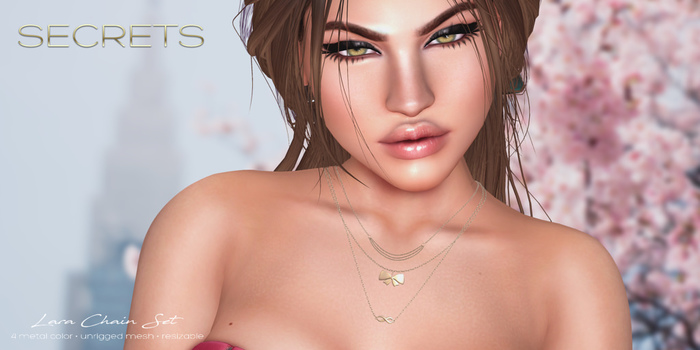 -SECRETS- Lara Chain Set - Silver - 