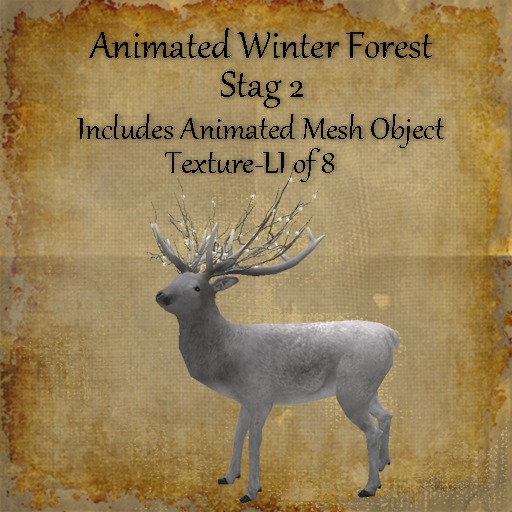 Bad Katz Animated Winter Forest  Stag 2